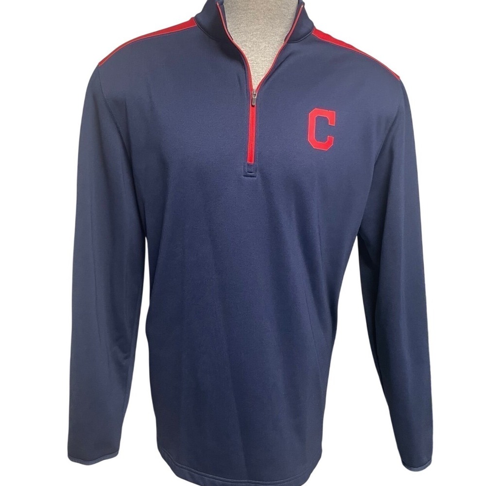 Cleveland Guardians MLB Genuine Merchandise 1/4 Zip Pullover Mens 2XL